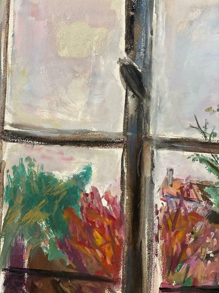 édouard Righetti (1924 2001)mid Century French Post Impressionist Painting, Sunrise Through Window1950's photo Art