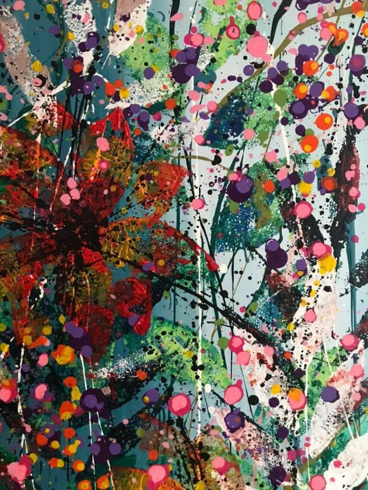 Esther Extra Large Original Artwork Painted On A Deep Edge Quality Canvas 120cm X 180cm photo vinterior
