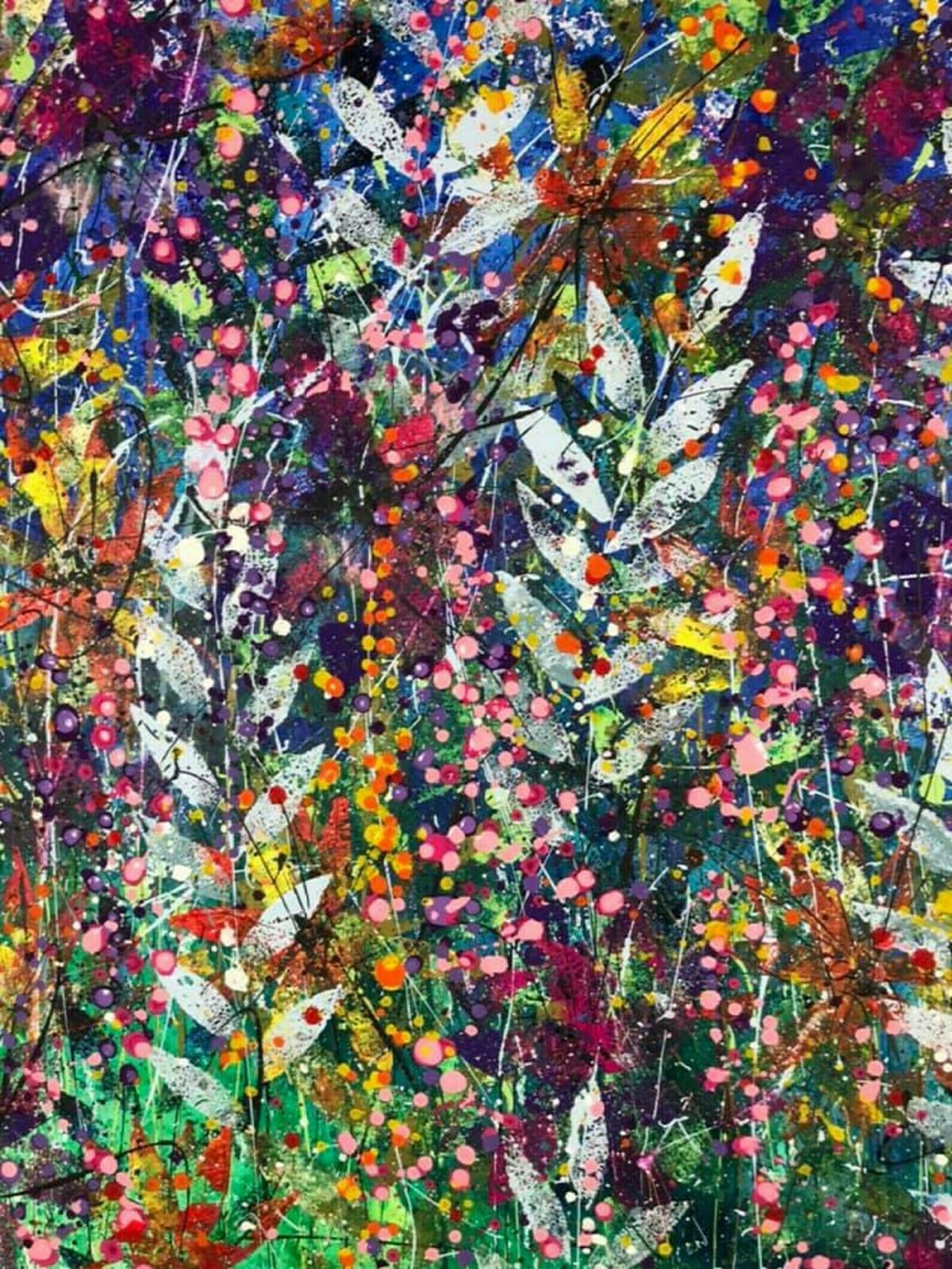 Zhara, Extra Large Hand Painted Original Art Work On A Deep Edge Quality Canvas 150cm X 120cm photo 2850.0