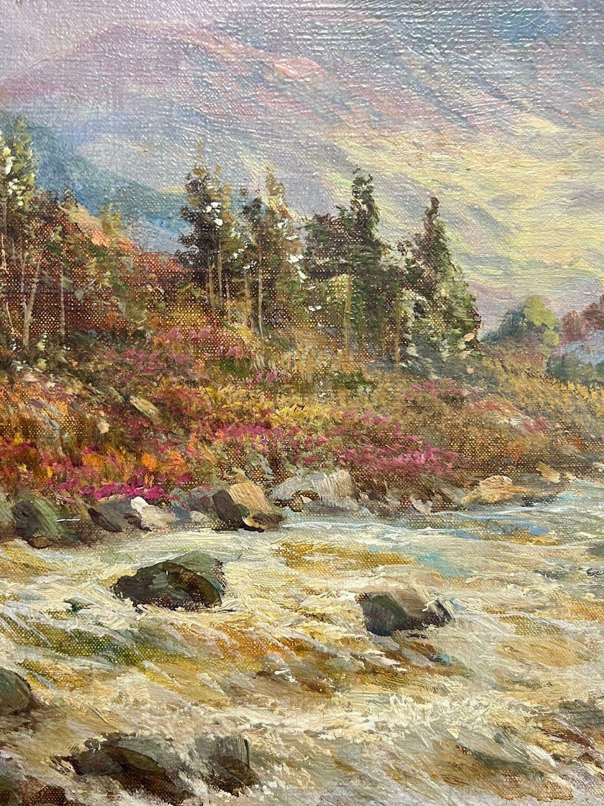 photo furniture F. E. Jamiesonantique Scottish Highland Summer The Old Mill By The River Valley Landscape1920's