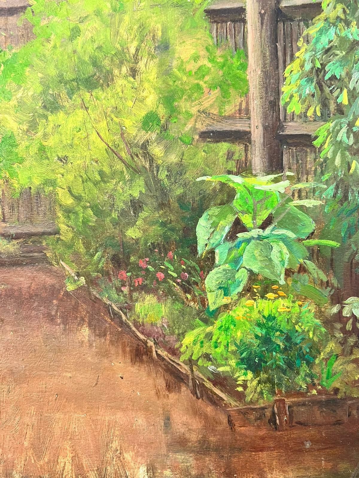 Antique English Antique Victorian English Oil Fruit And Vegetable Patch Garden photo furniture