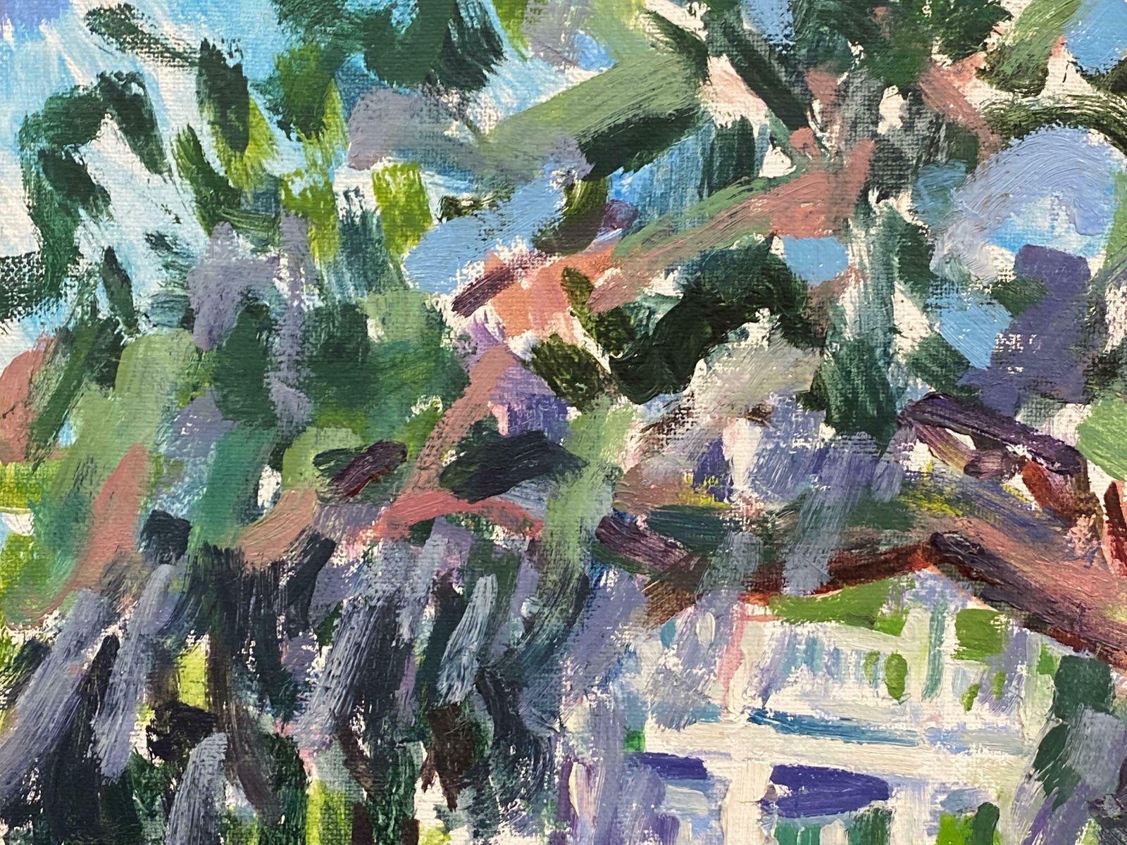 Douglas Stuart Allenimpressionist Oil Painting   The House In Beautiful Landscape20th Century photo Art