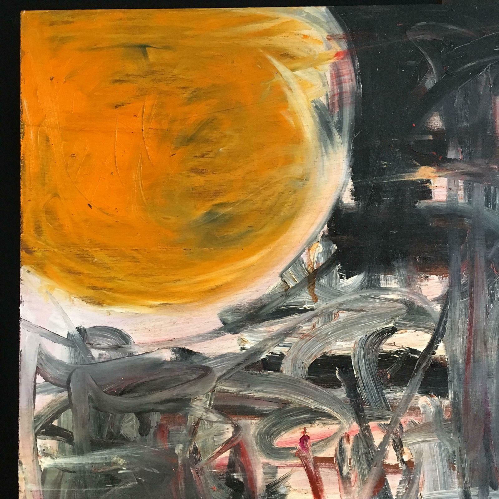 Unknown‘Sun 1’  British Huge Abstract Oil Painting Expressionist Composition2018 photo for sale