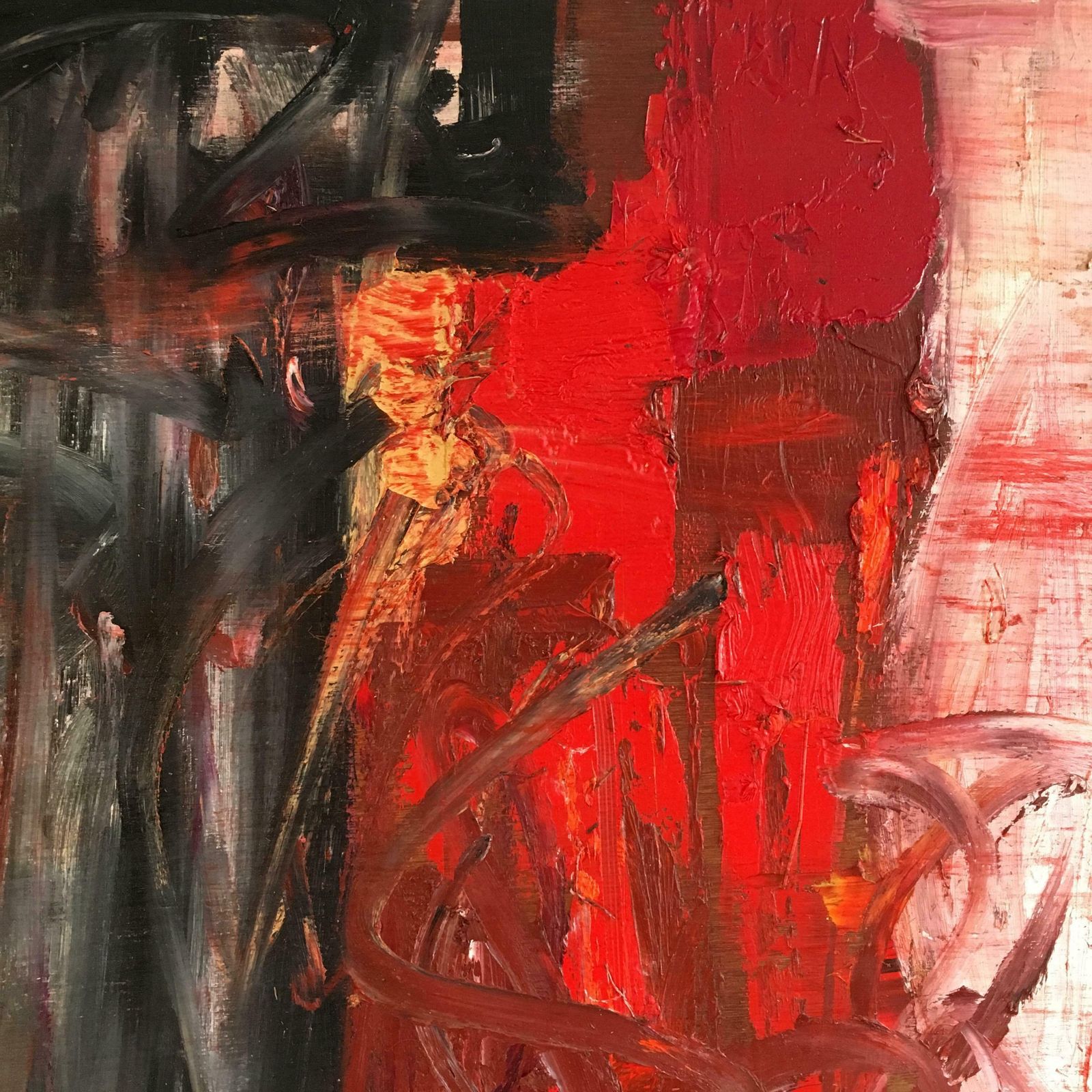 Unknown‘Sun 1’  British Huge Abstract Oil Painting Expressionist Composition2018 photo Art
