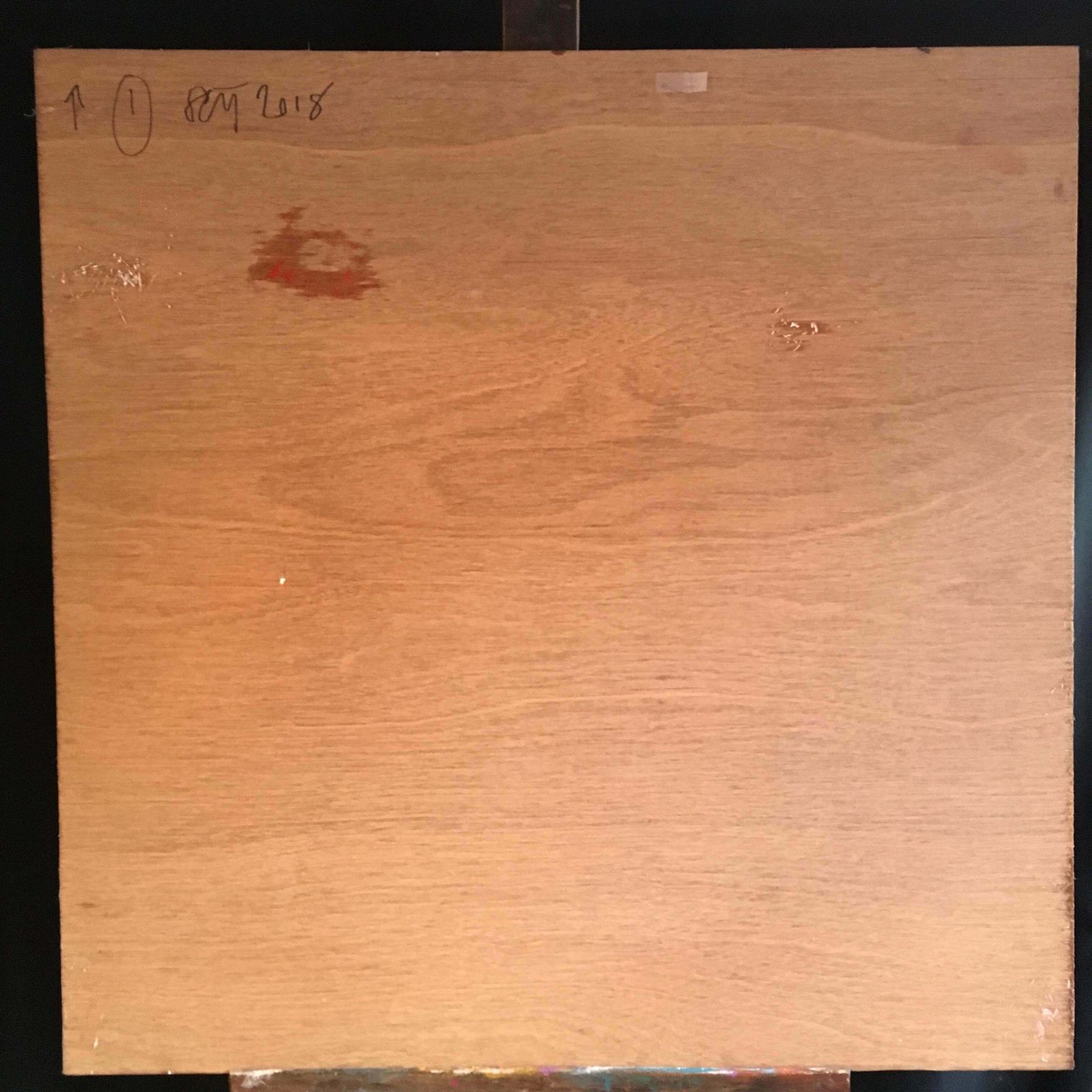 Unknown‘Sun 1’  British Huge Abstract Oil Painting Expressionist Composition2018 photo vintage