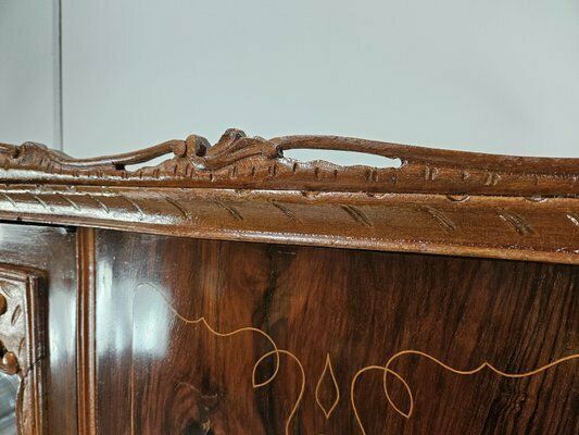 Chippendale Style Walnut And Maple Wardrobe, 1930 photo vinterior