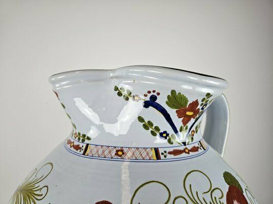 Large Amphora In Decorated Ceramic From La Vecchia Faenza, 2000s photo Home Decor