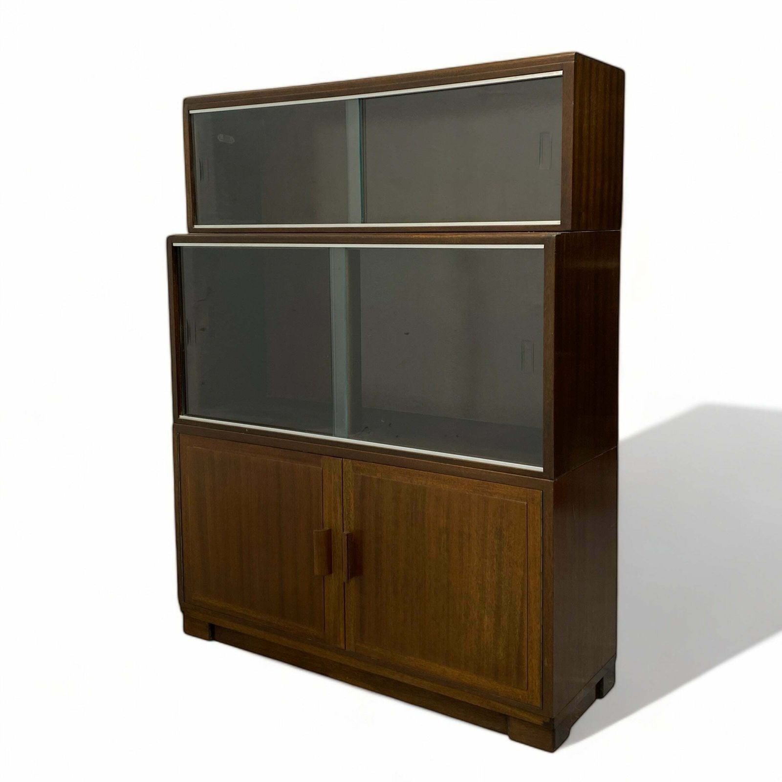 Bookcase Legal 1950s Mahogany Modular Minty Oxford photo for sale