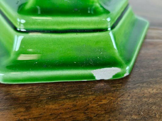 photo vinterior Green Ceramic Vase From Bassano, Italy, 1980s