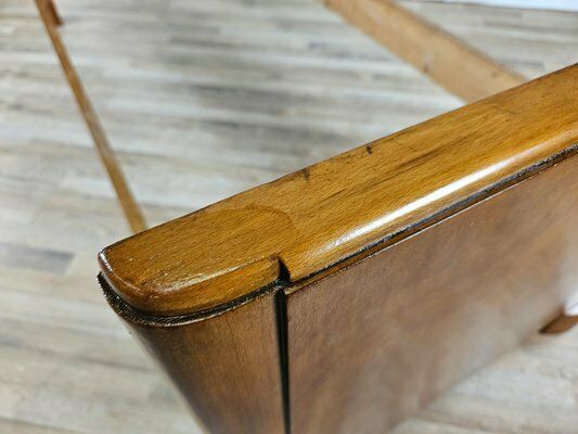 Art Deco Walnut Single Bed, 1940s photo vintage