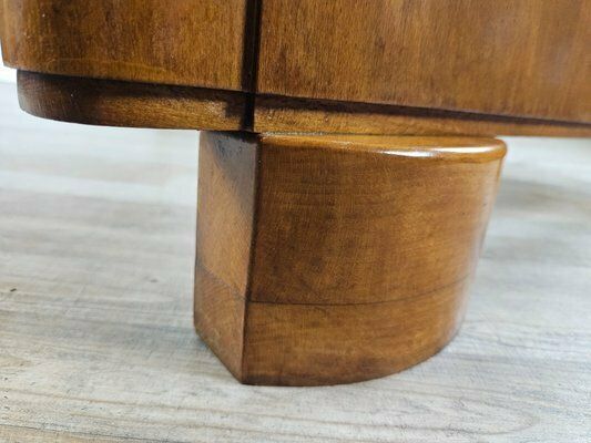 photo for sale Art Deco Walnut Single Bed, 1940s
