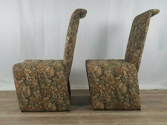 Vintage Chairs With Floral Fabric, 1970s, Set Of 2 photo Furniture