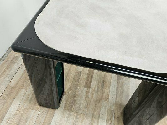 Vintage Game Table In Grey Fabric Attributed To Pierluigi Molinari For Pozzi Milano, 1970s photo buy