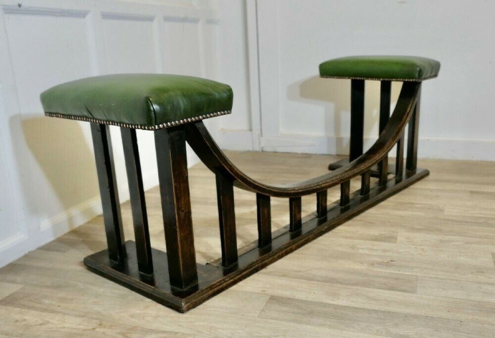 A William Birch Arts And Crafts Heavy Oak Club Fender photo furniture