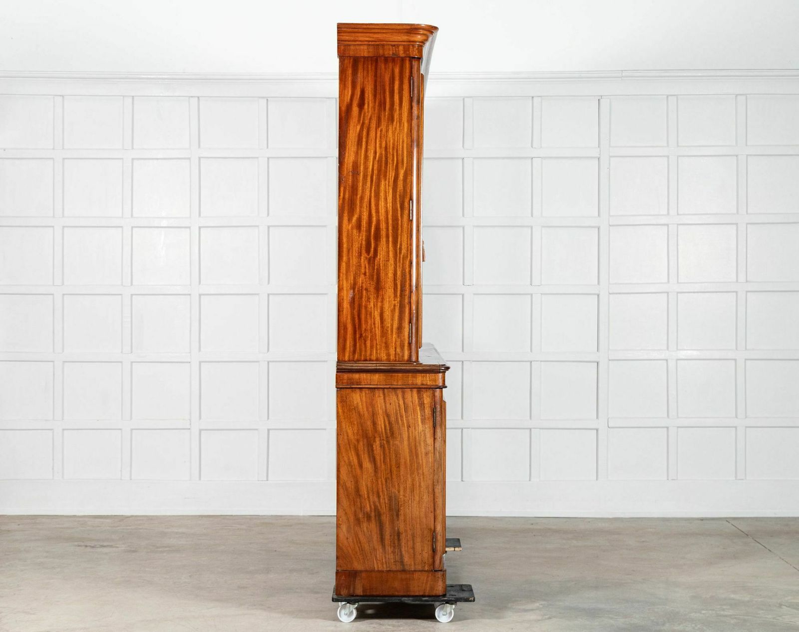 Monumental Early 19thc English Mahogany Glazed Library Bookcase photo Furniture