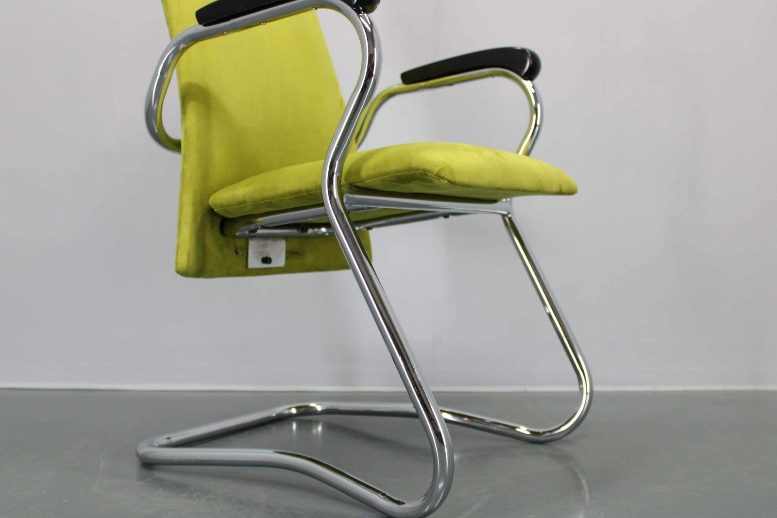 1970s German Tubular Armchair Or Desk Chair, Restored photo buy