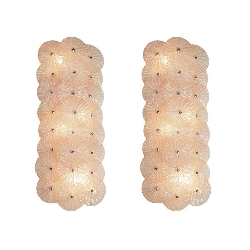 Mid Century Wall Lamp In Murano Glass, Set Of 2, Set Of 2 photo furniture