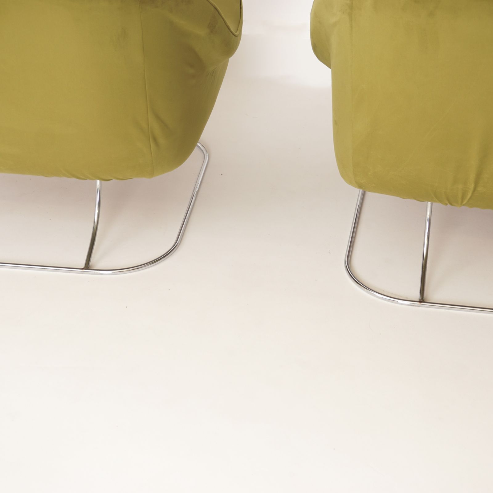 Pair Of Green Velvet Armchairs, 1970 photo 6595.0
