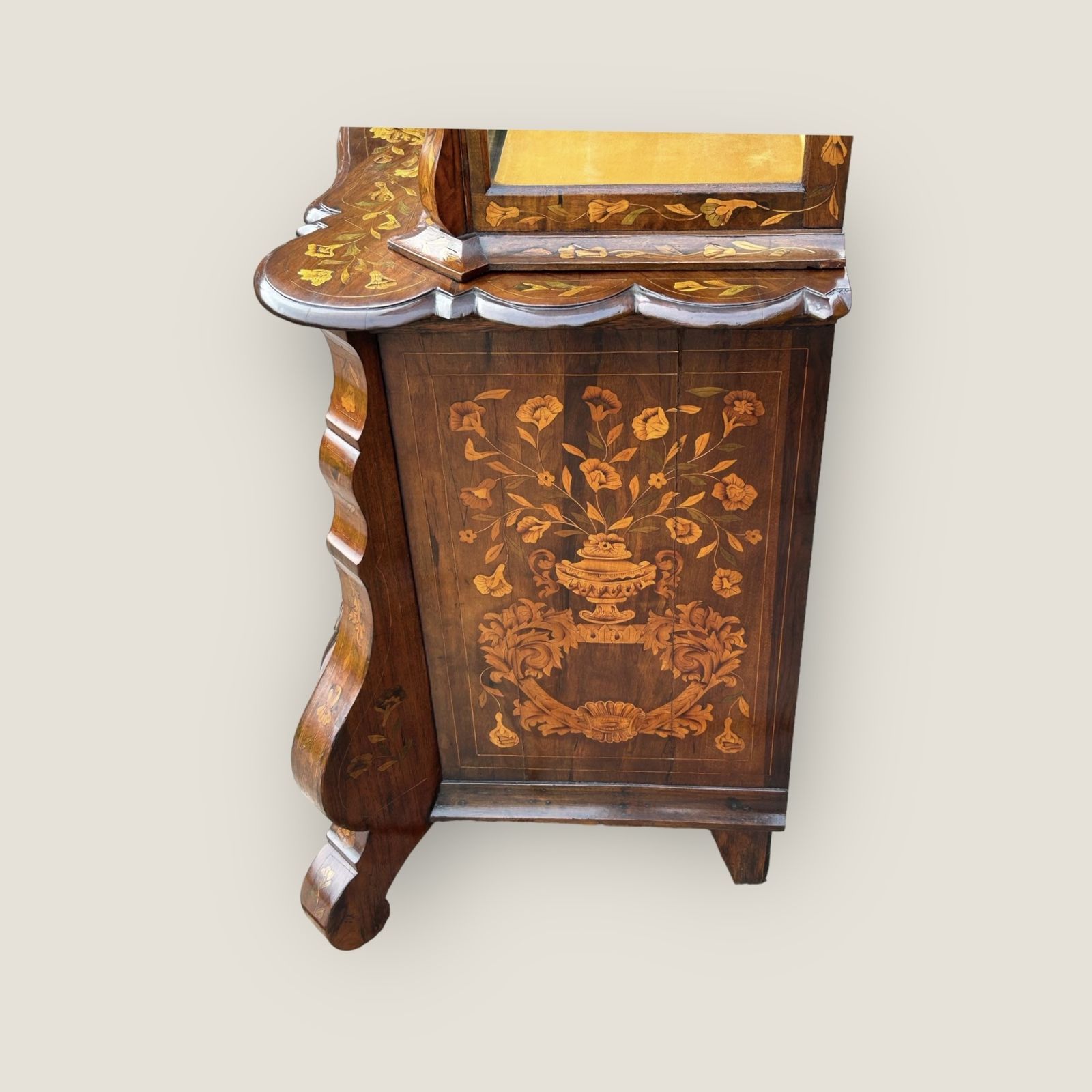 Edwards & Roberts Dutch Marquetry Display Cabinet On Chest photo vinterior