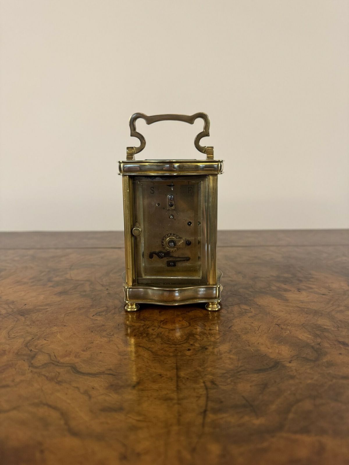 Stunning Quality Antique French Brass Carriage Clock photo 655.0