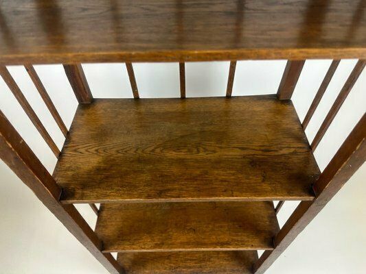 Furniture Art Nouveau Wooden Bookshelf, 1890s photo