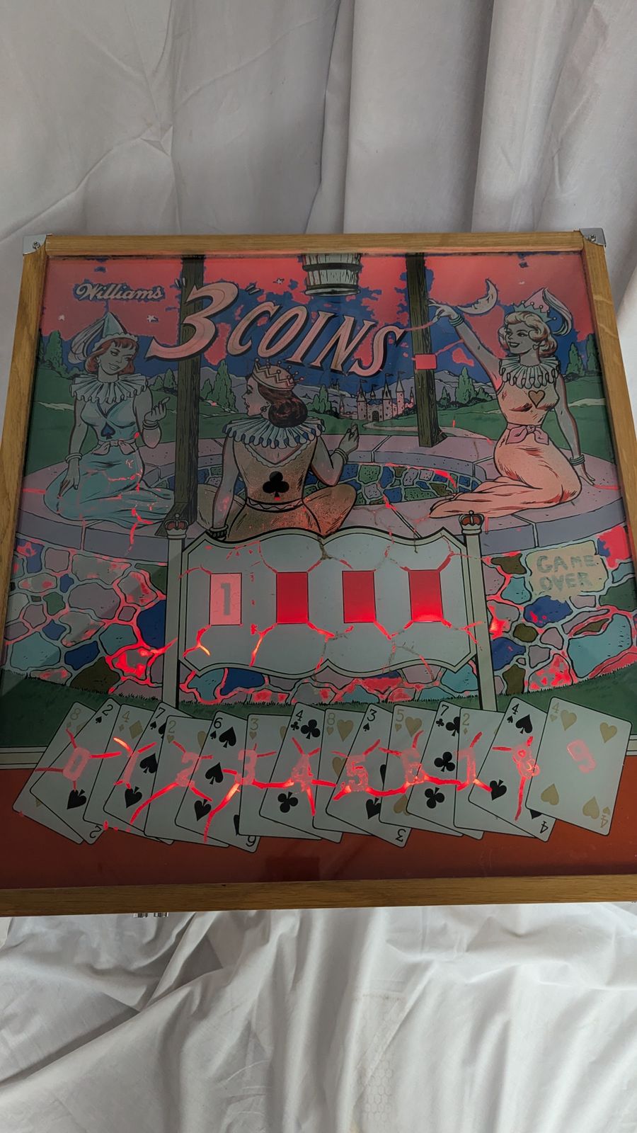 photo for sale Pinball Backglass Table