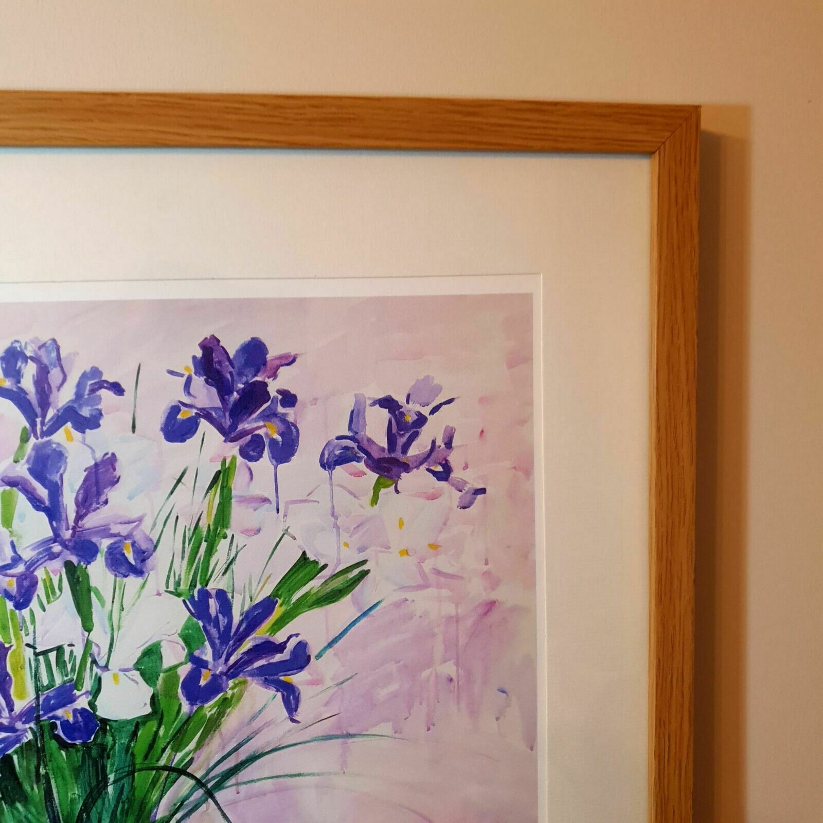 Art Artist Signed Alexander Sorokin Art Print Floral Still Life Flowers Framed H54cm photo
