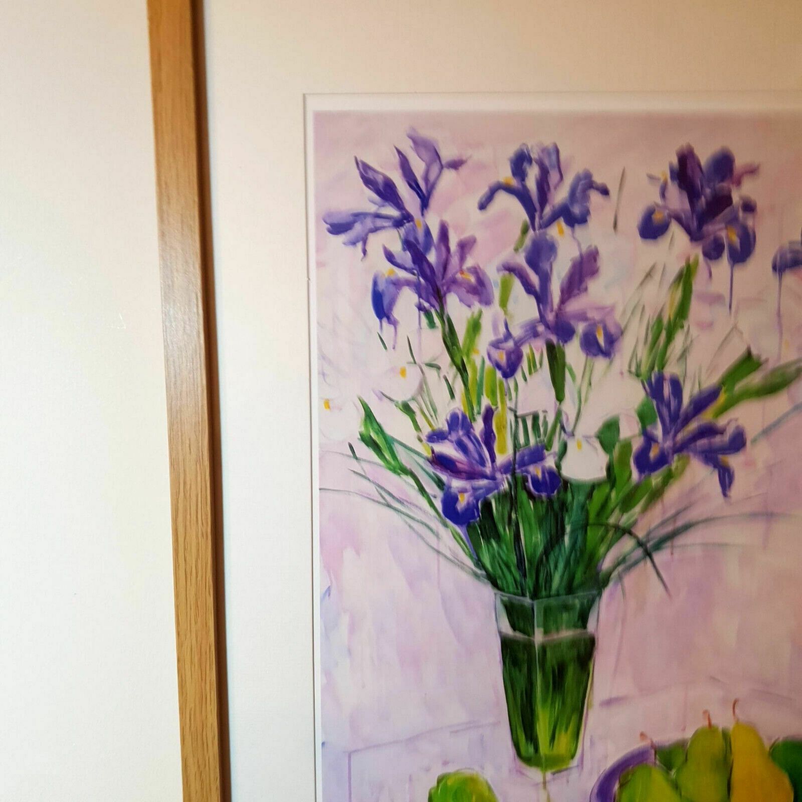 200.0 Artist Signed Alexander Sorokin Art Print Floral Still Life Flowers Framed H54cm photo