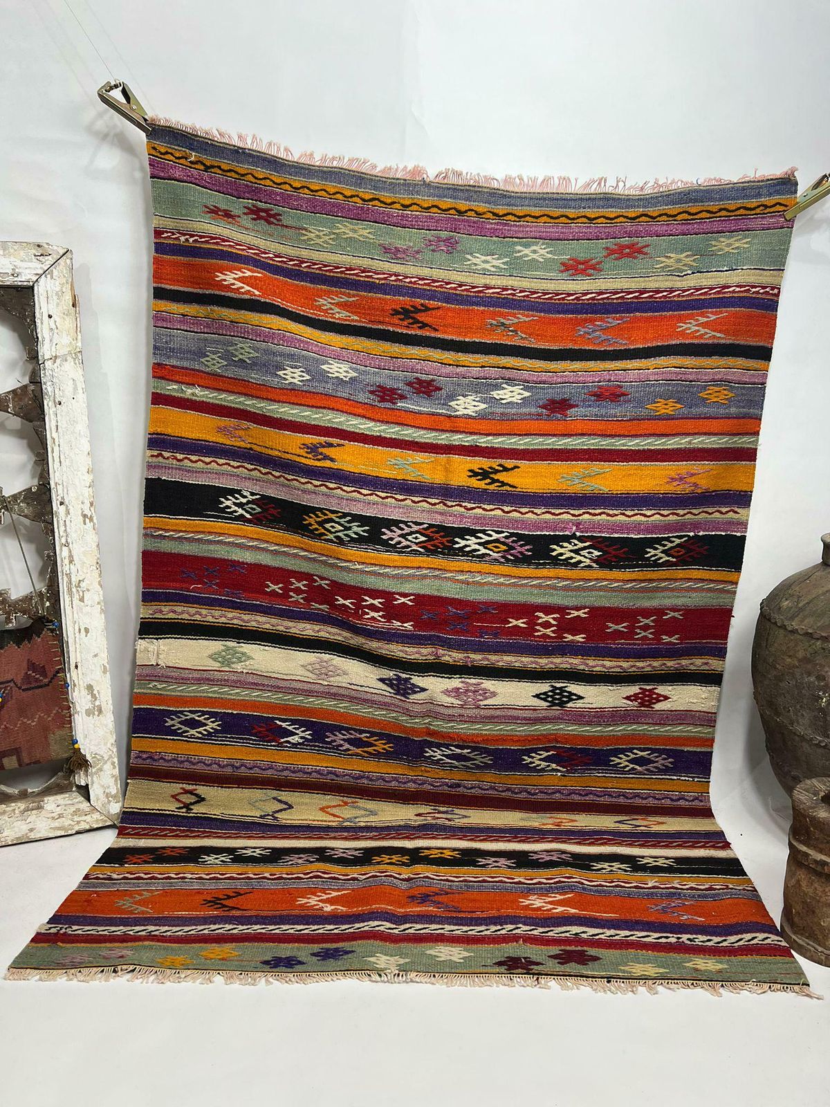 Handmade Vintage Turkish Wool Rug, Vintage Area Rug, Turkish Carpet For Living Room, Anatolian Rug, Area Carpet, Bedroom Rug, Home Decor Rug photo furniture
