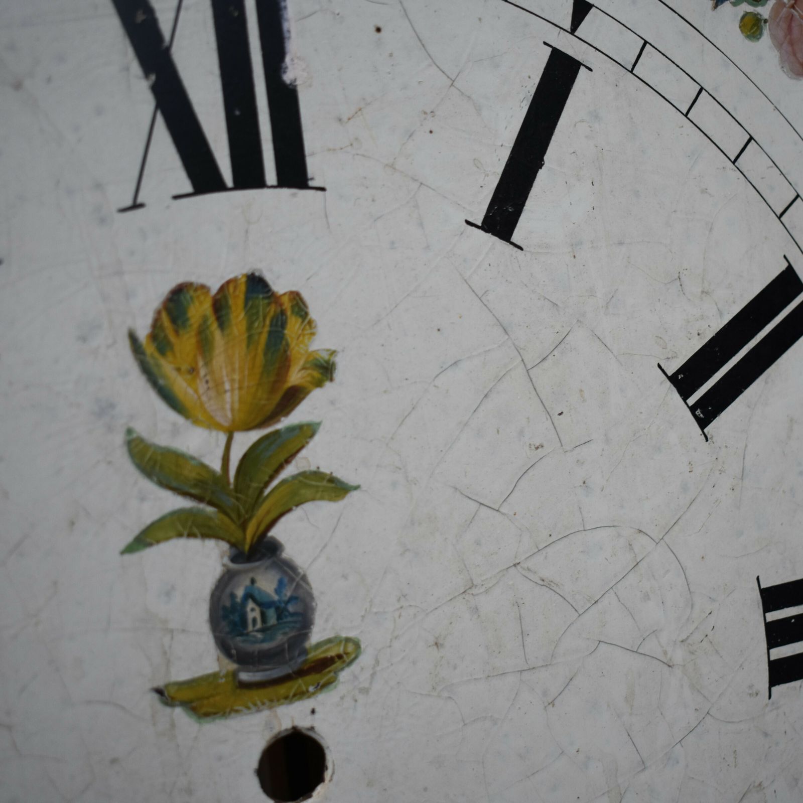 Antique 1822 Regency Anthony Hancock Otley Hand Painted Grandfather Clock Face photo buy