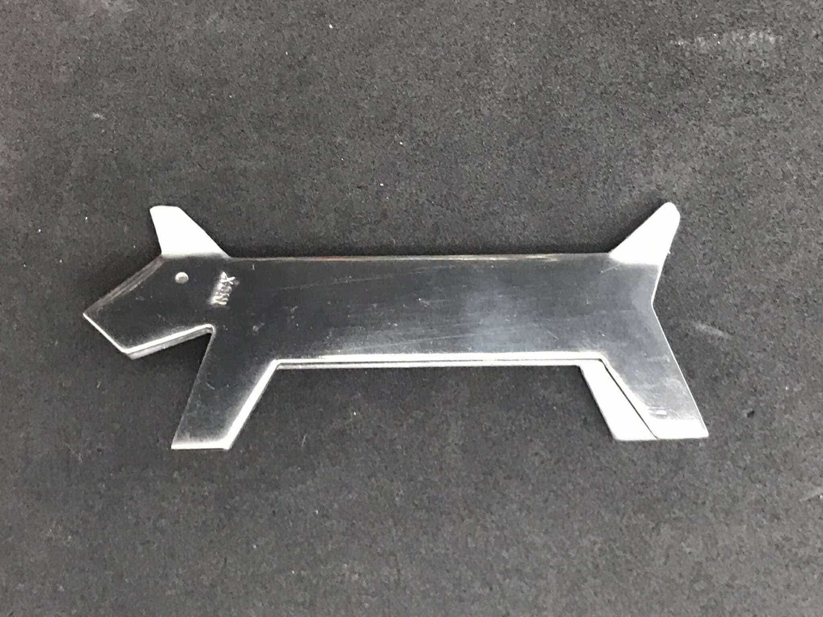 Knife Reste 6 Knife Holders, Stainless Steel Metal, Dogs Terrier Set Of 6. Dinner Table, Party Table, Dog Shape, Dog Lovers Elegant Table photo vinterior