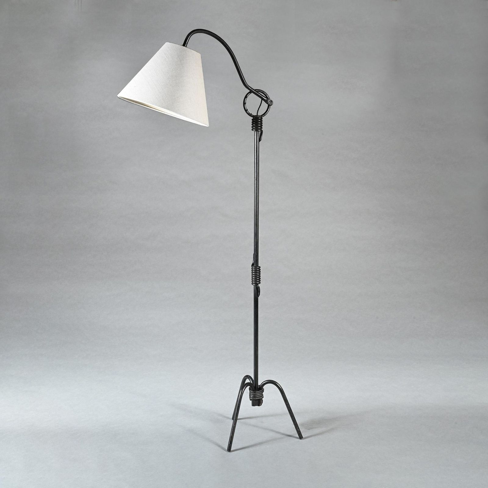 Pair Of Jean Royère Adjustable Iron Floor Lamp photo buy