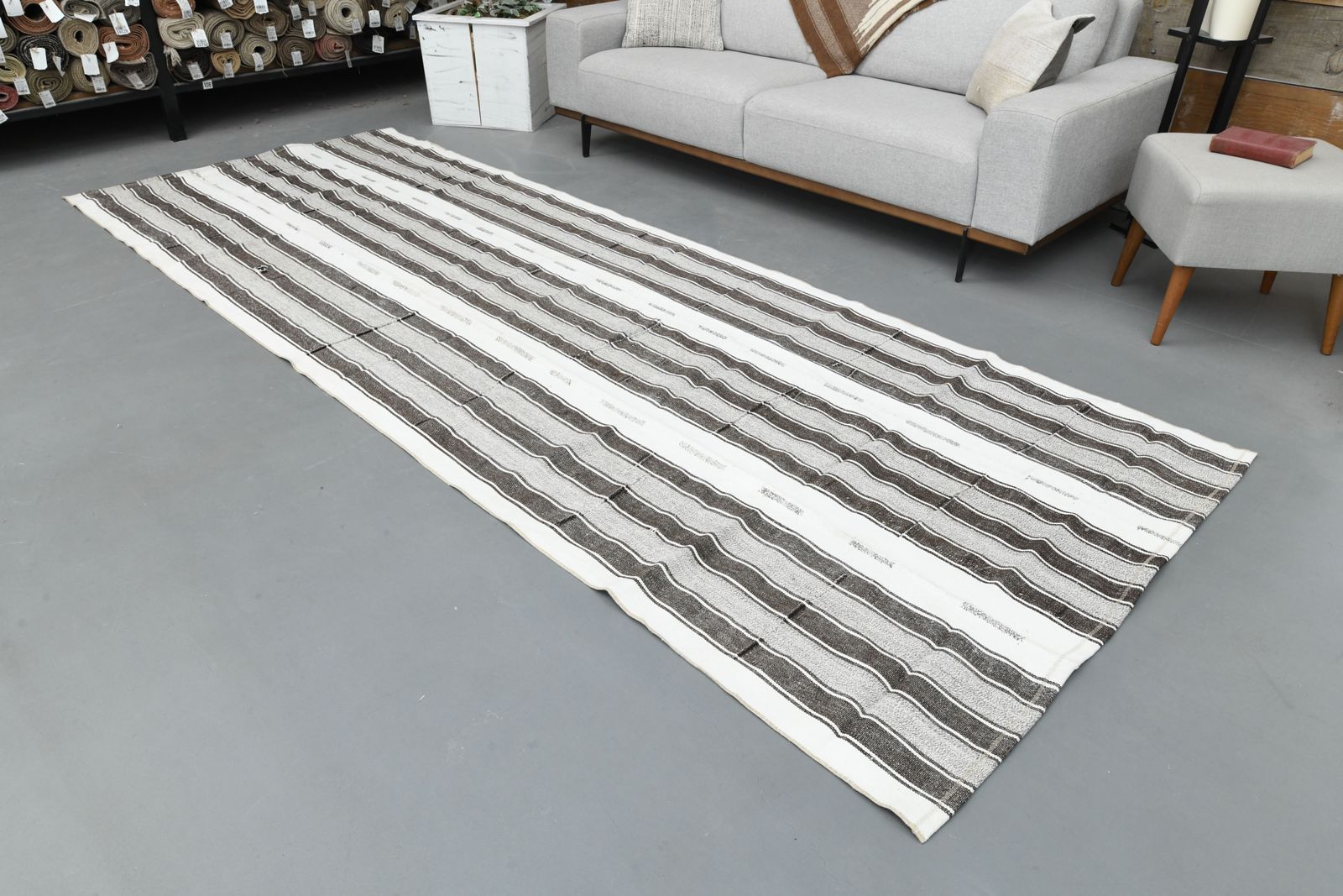 139x377 Cm Handmade Runner, Turkısh Vintage Rug, Hallway Rugs, Oushak Carpet, Stair, Kitchen Runners photo vintage