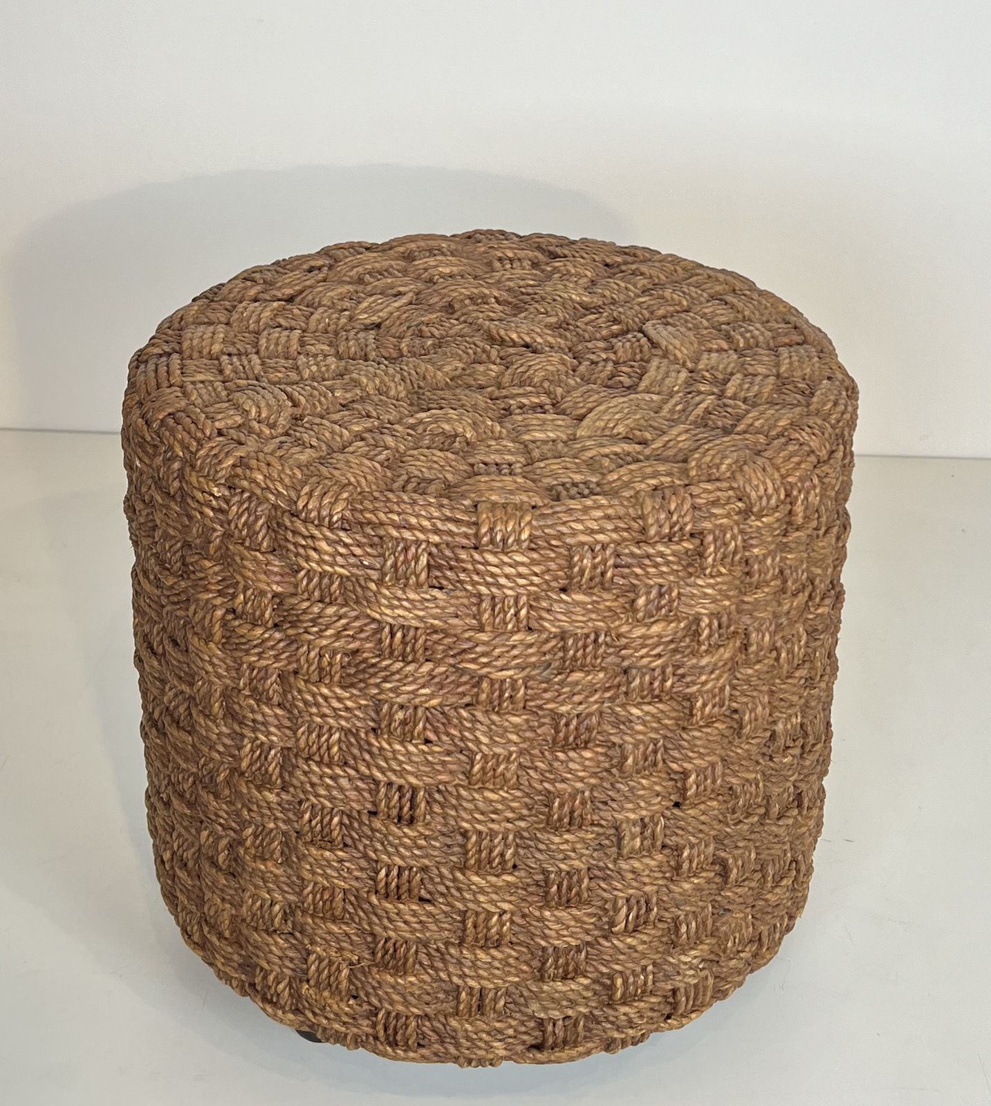 Pair Of Rope Stools In The Style Of Audoux Minet photo Furniture