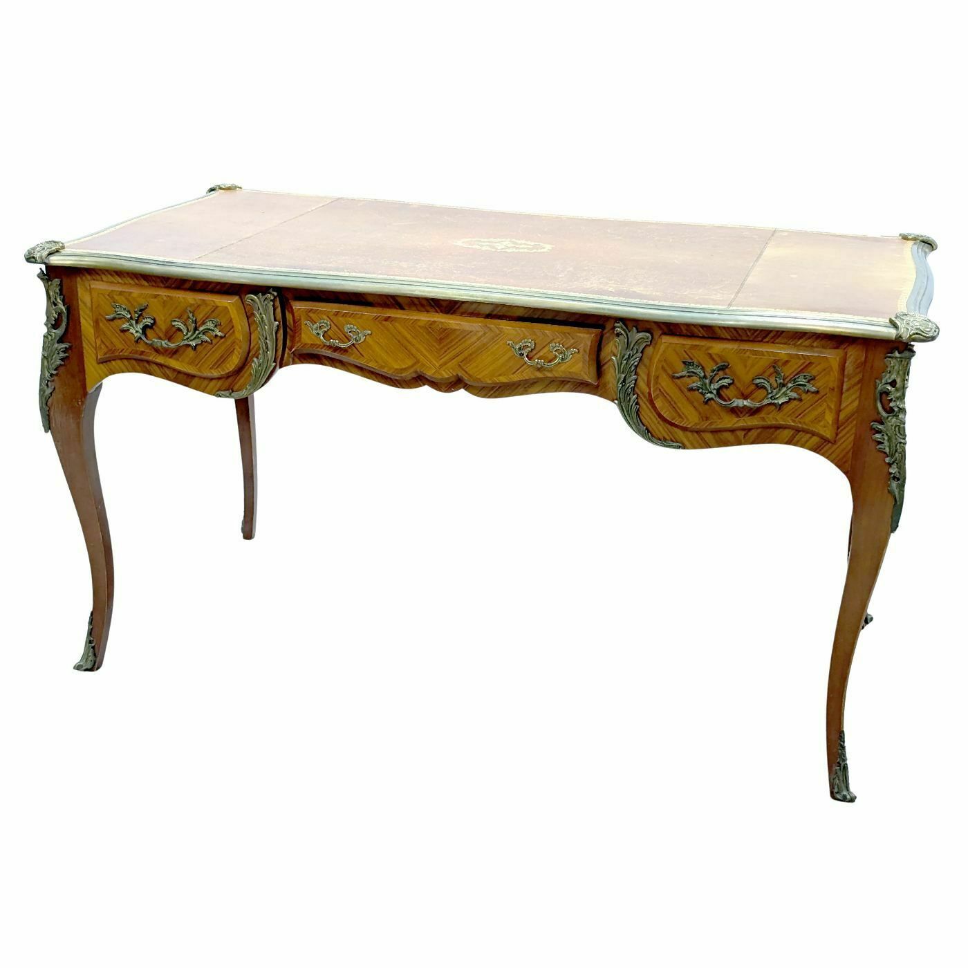 Small Louis XV Style Ladies' Desk With Leather Top photo furniture