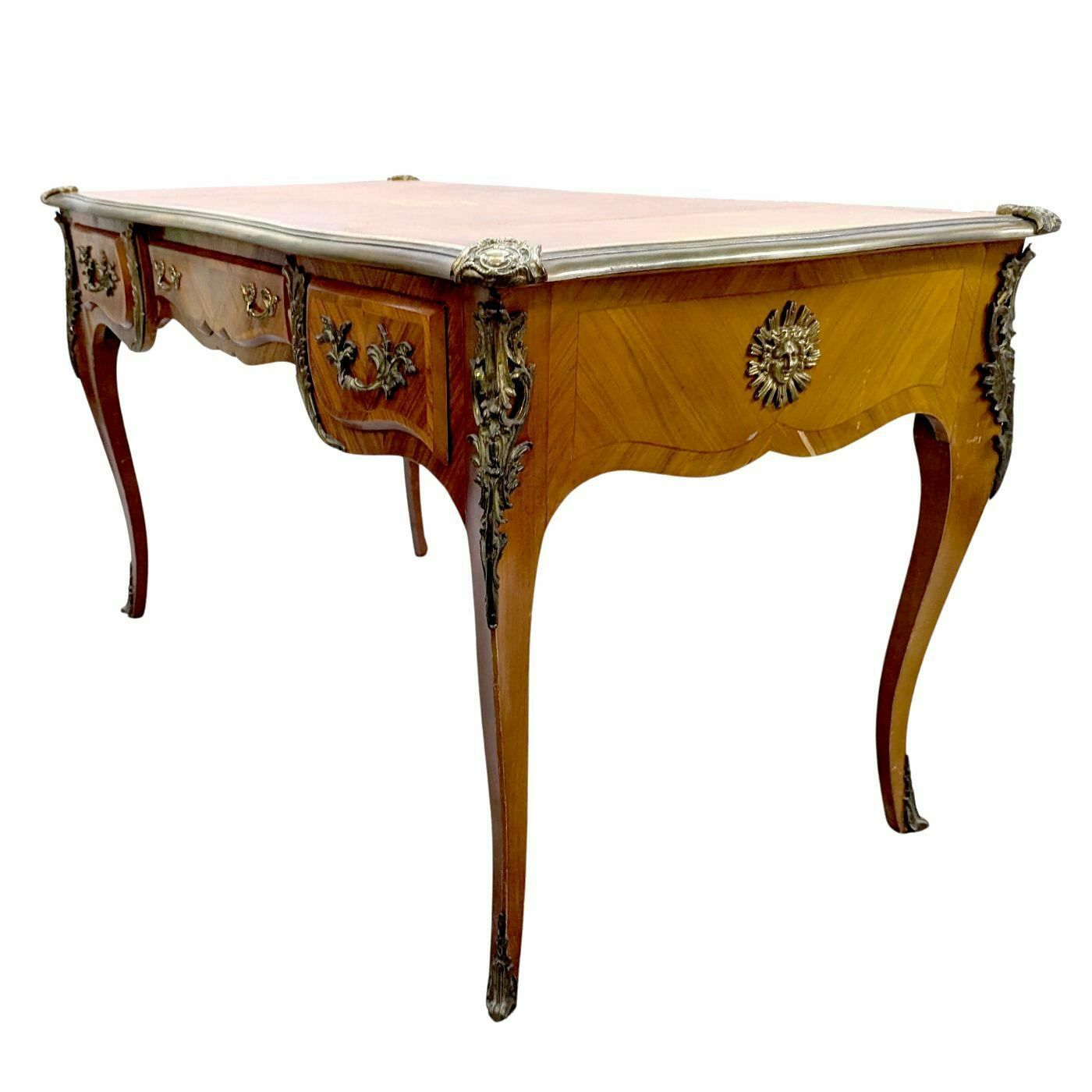 Small Louis XV Style Ladies' Desk With Leather Top photo Furniture