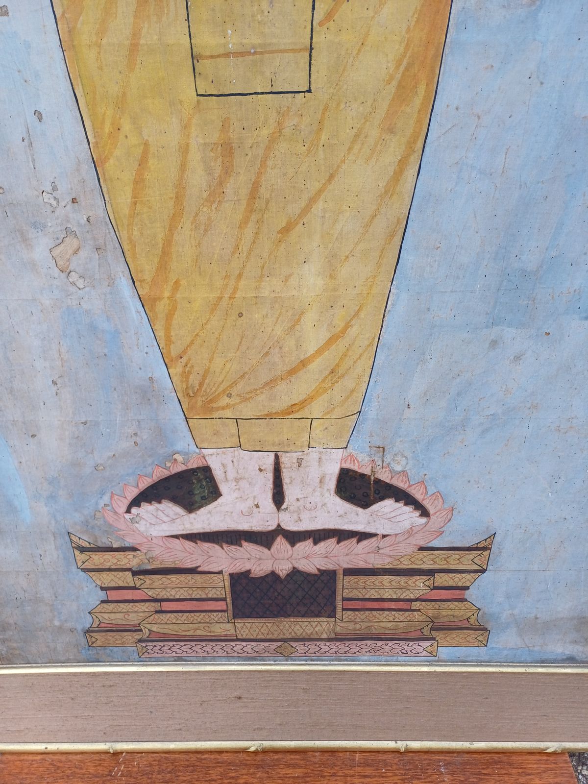 photo furniture Silk Painting 19th Buddha Thailand
