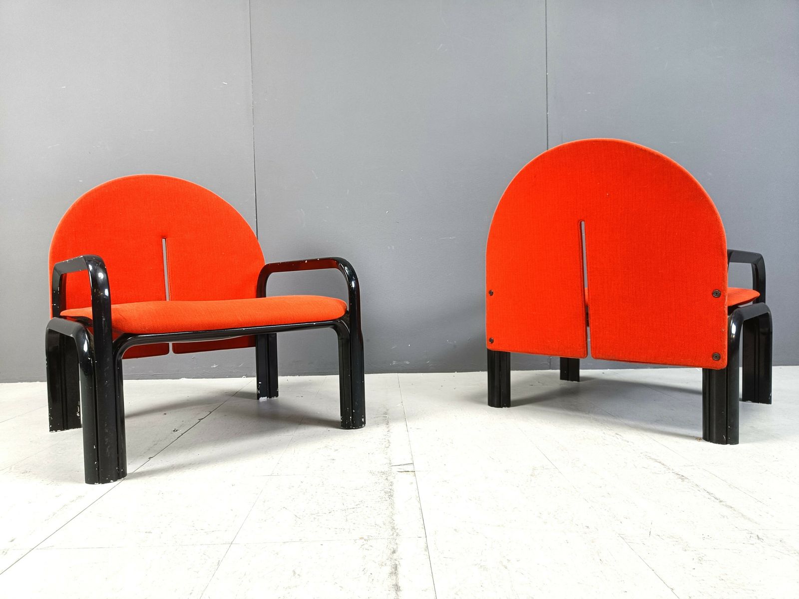 Pair Of Gae Aulenti '54 L' Armchairs For Knoll International, 1970s