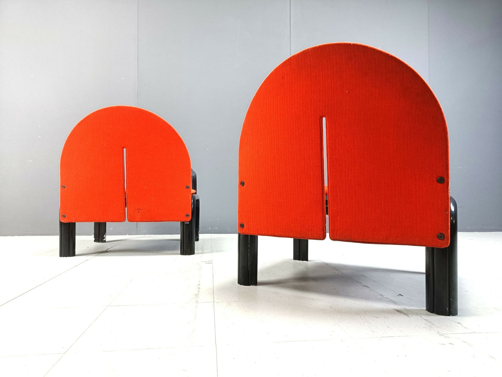 photo furniture Pair Of Gae Aulenti '54 L' Armchairs For Knoll International, 1970s