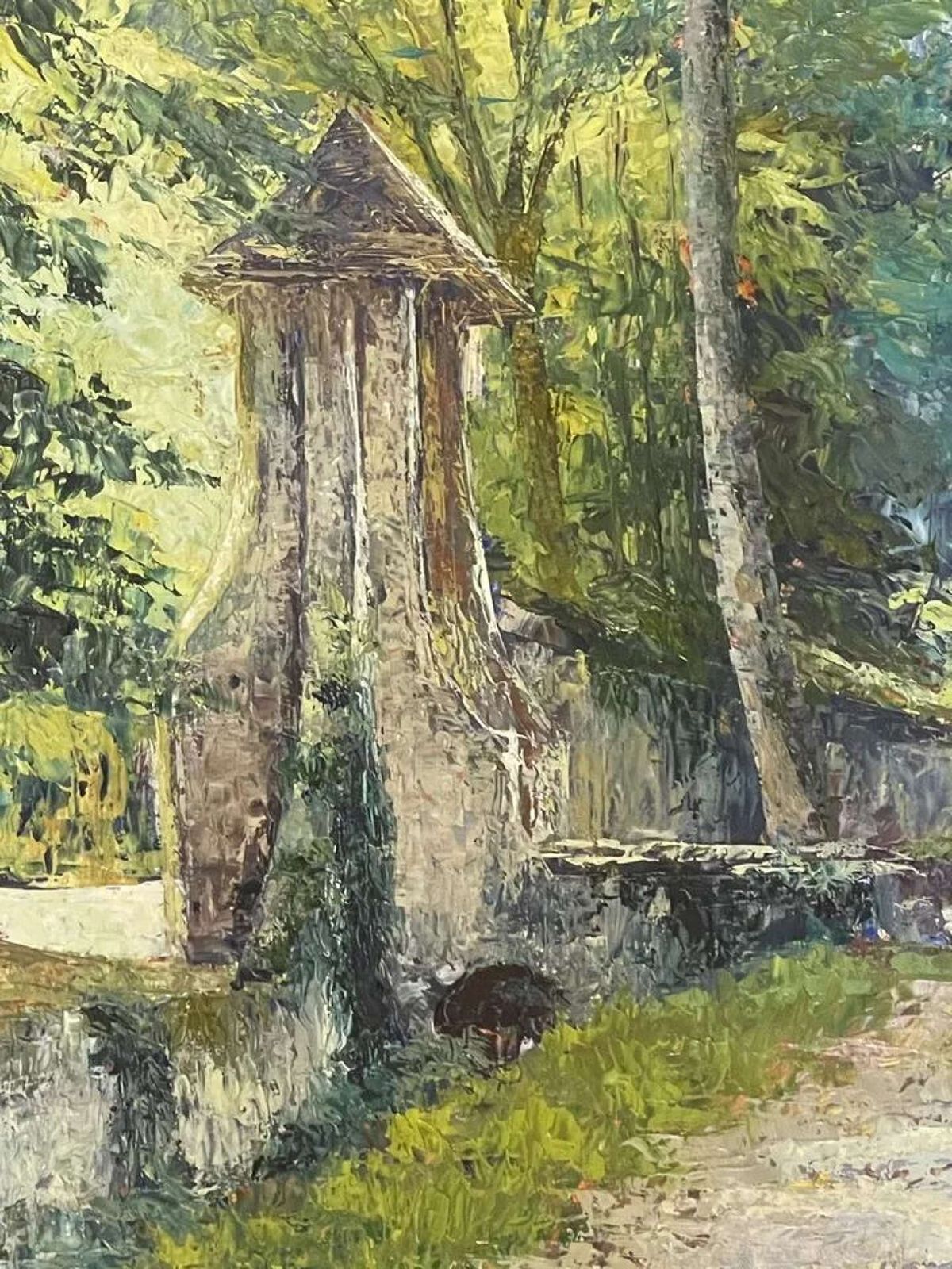 Original Oil Painting By June Dudleston  The Walls At Versailles photo furniture