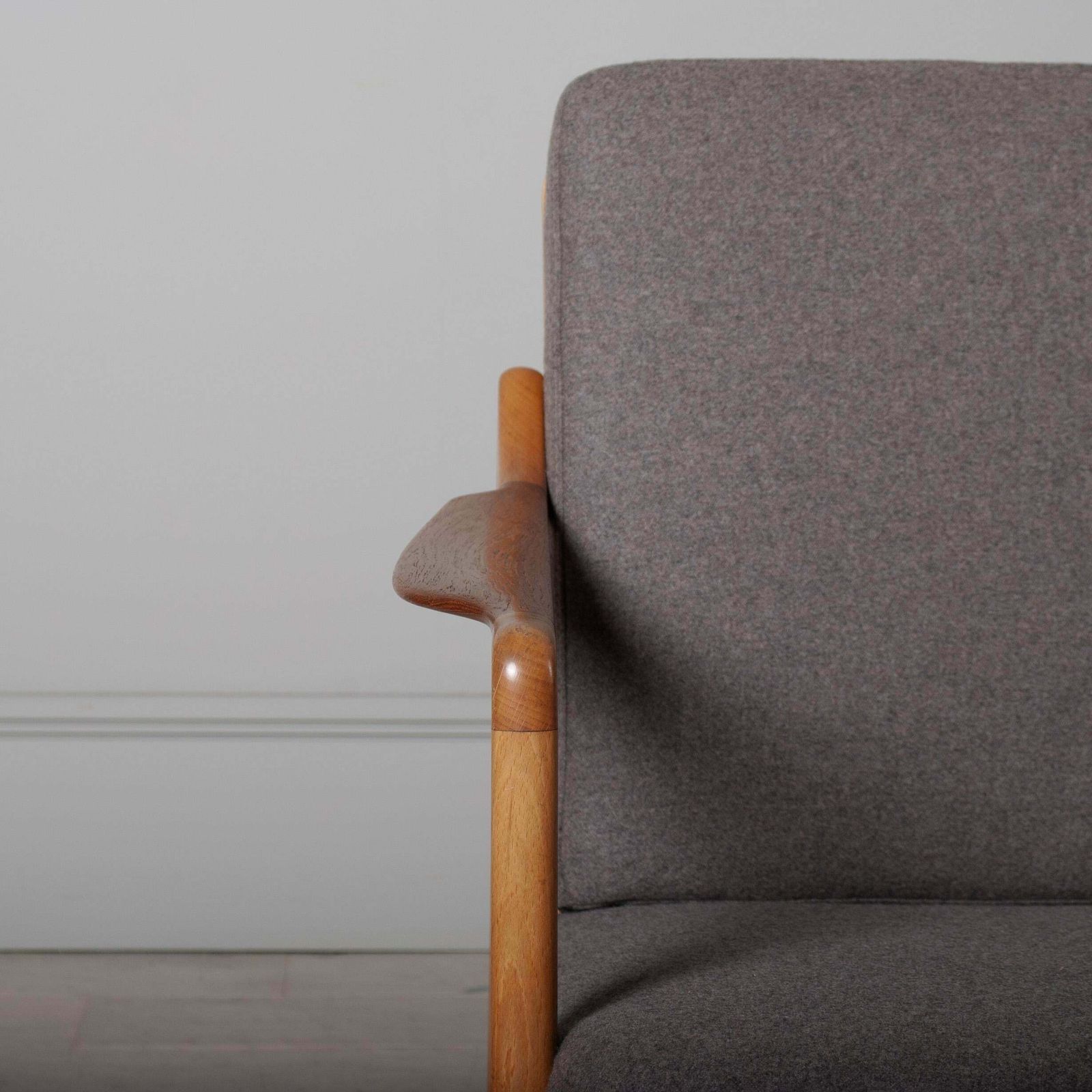 Danish Midcentury Modernist Lounge Chair, Tove & Edvard Kindt Larsen, Reupholstered photo 2100.0