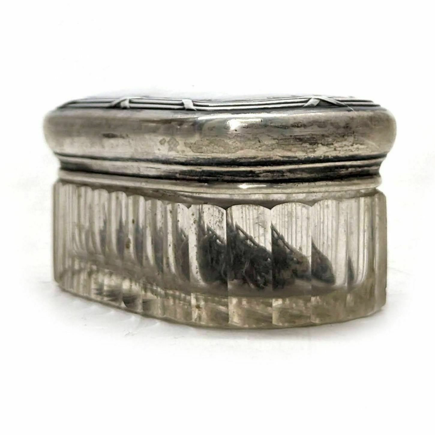photo for sale Toiletry Kit With Crystal Bottles And Silver Stoppers