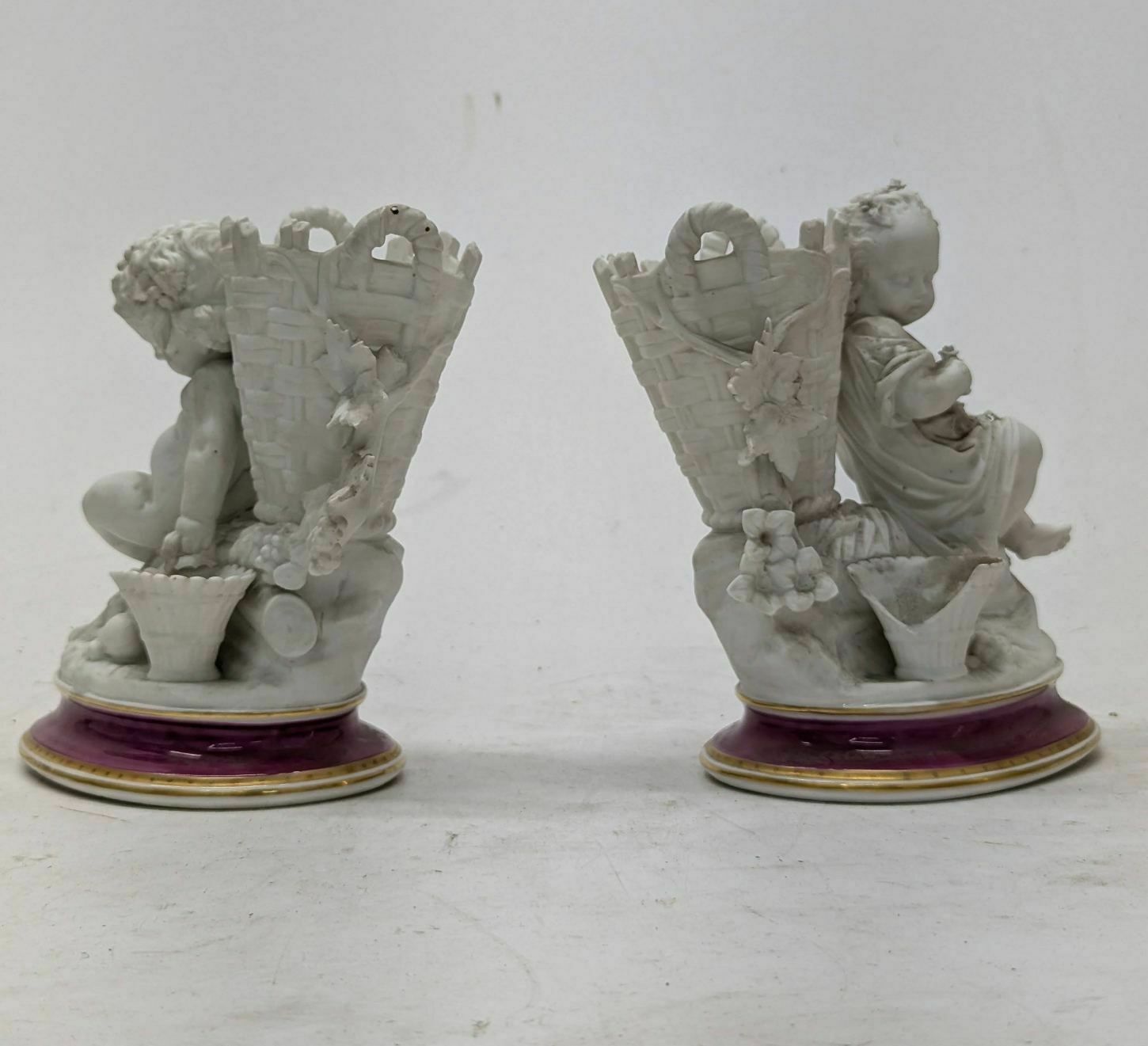 Pair Of Young Boy Biscuit Flower Girls photo for sale