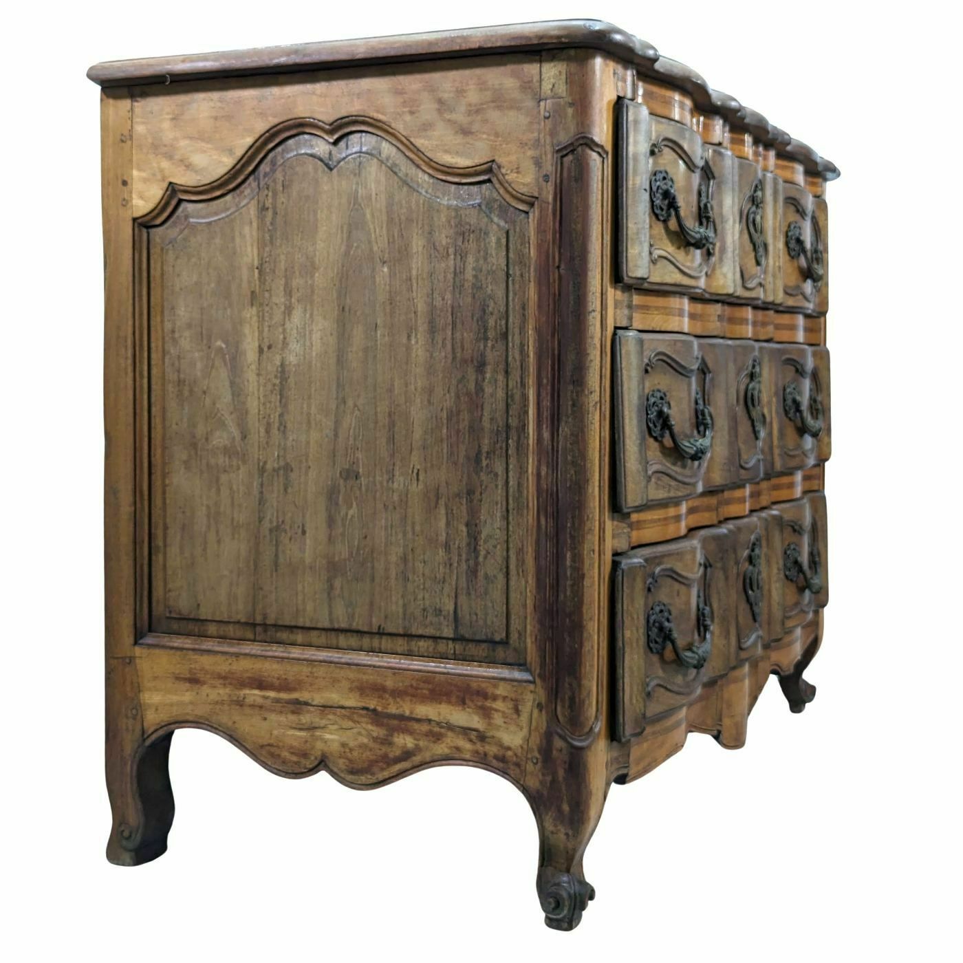 Curved Crossbow Chest Of Drawers In Walnut From The 18th Century photo Furniture