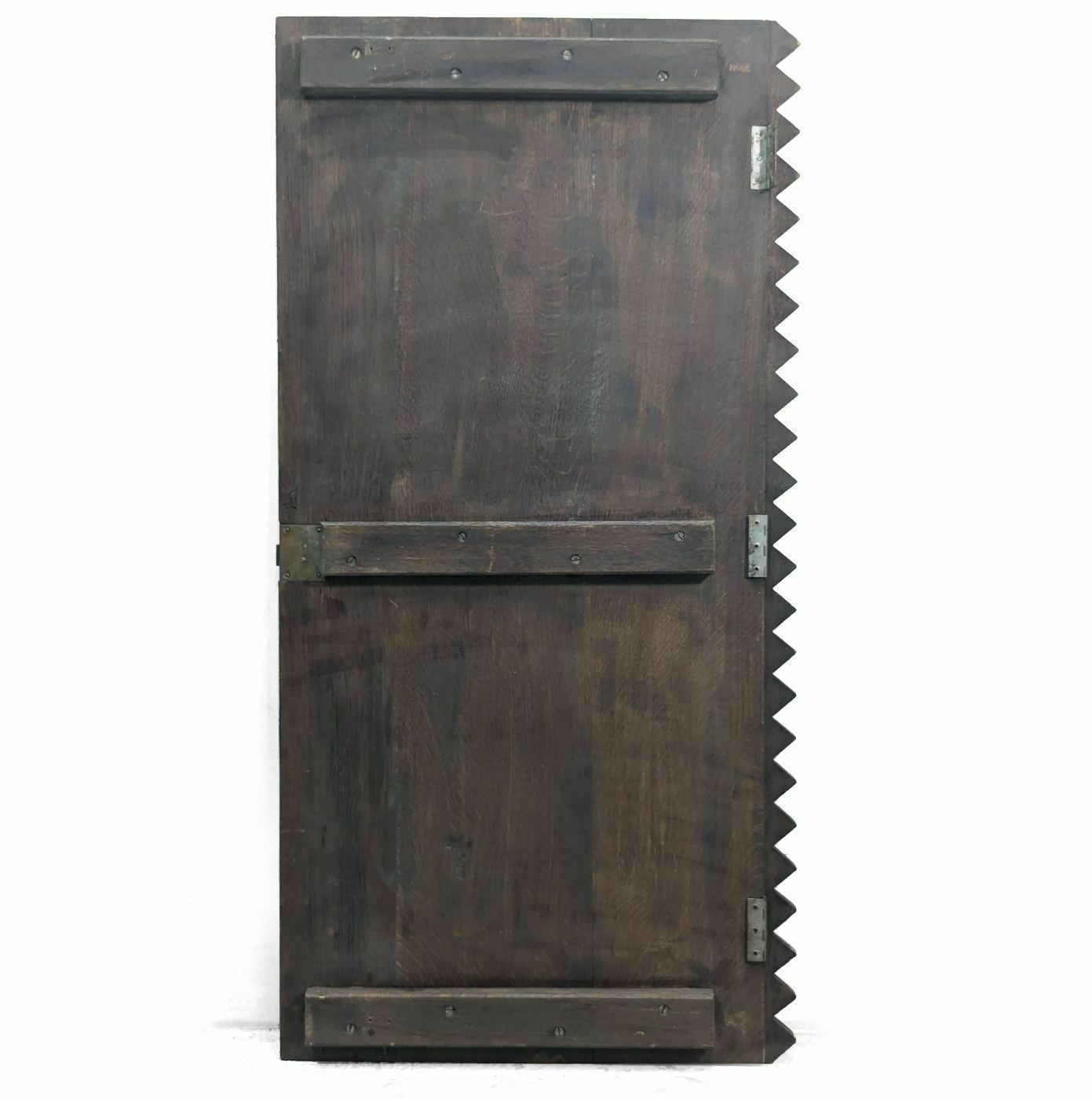 Carved Blackened Wooden Door photo furniture