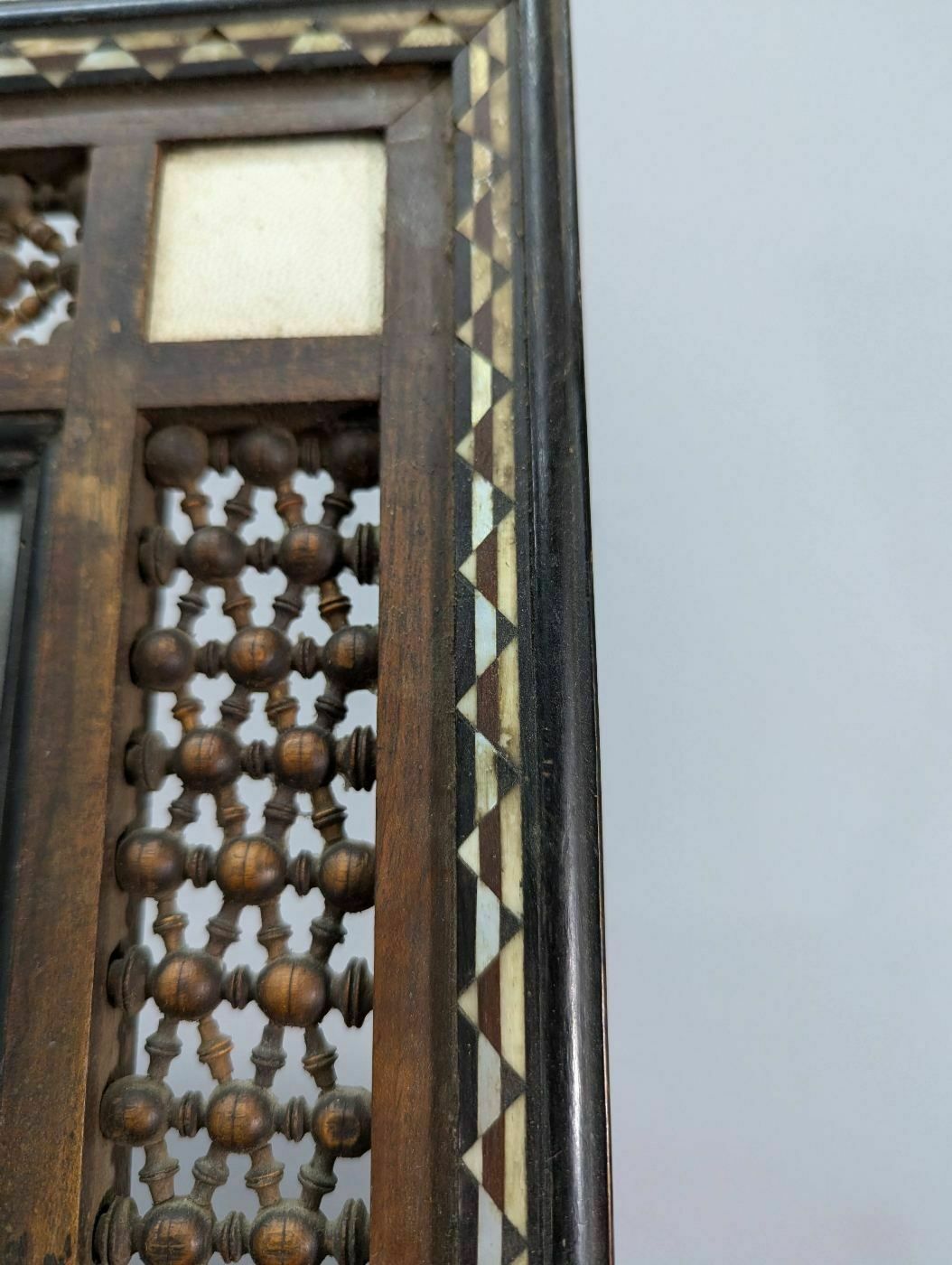 Oriental Inlaid Table Mirror 1900 photo Home Decor