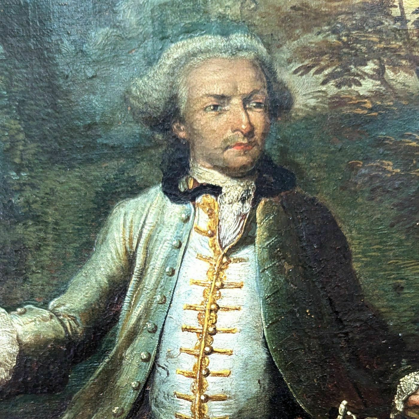 Portrait Of A Man In Arms, 18th Century photo for sale