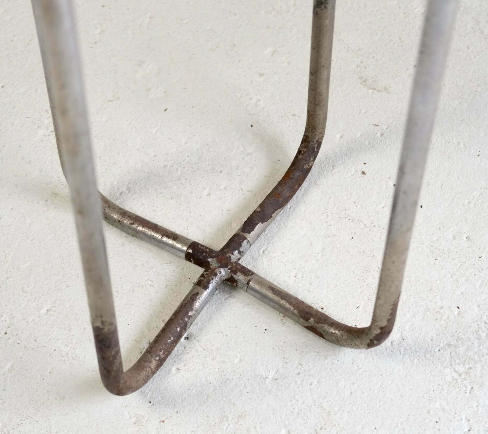 Bauhaus Style Tubular Stone Side Tables, Circa 1930's photo buy