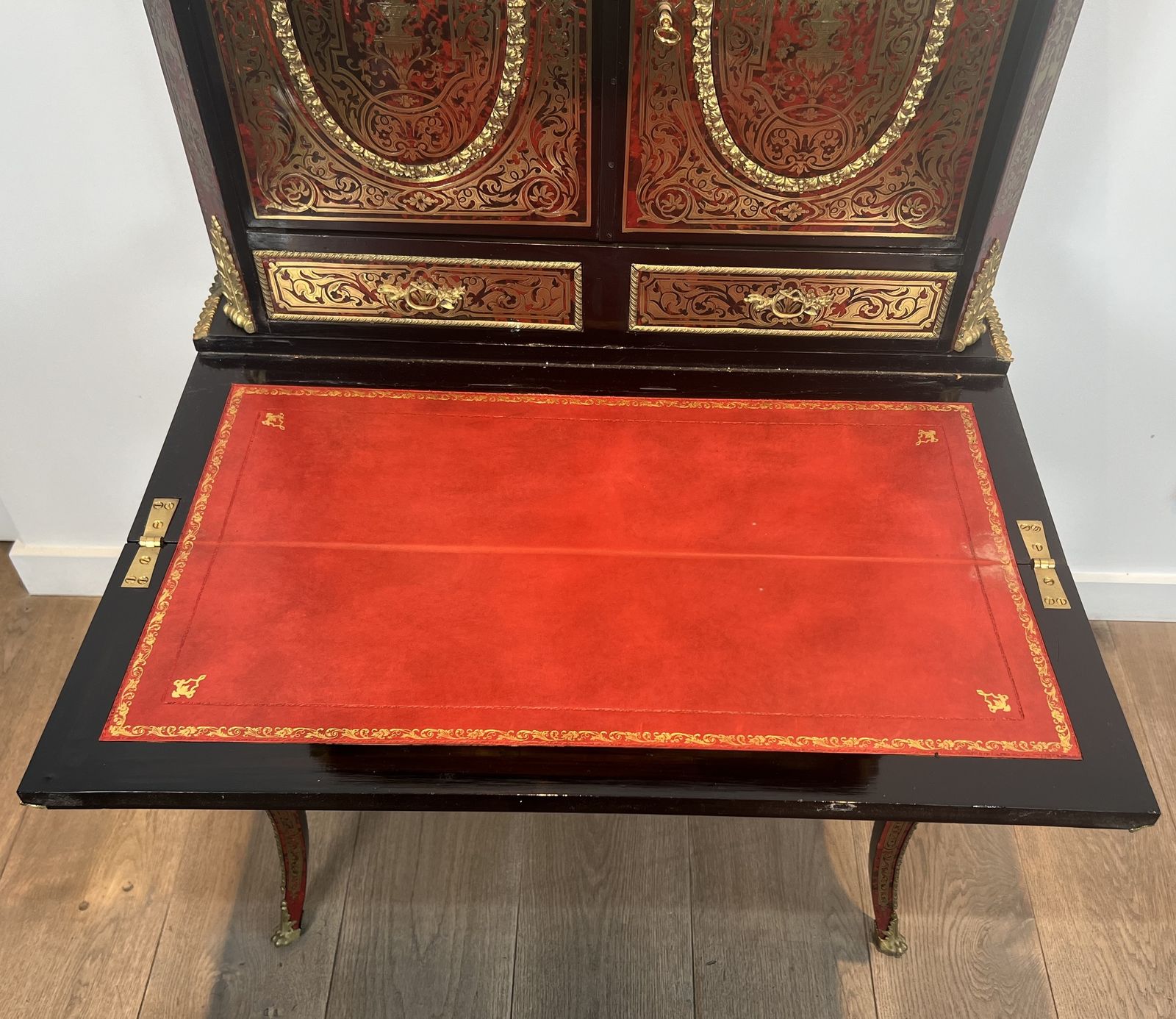 photo for sale Bonheur Du Jour Desk In Boulle Marquetry From The Napoleon III Period