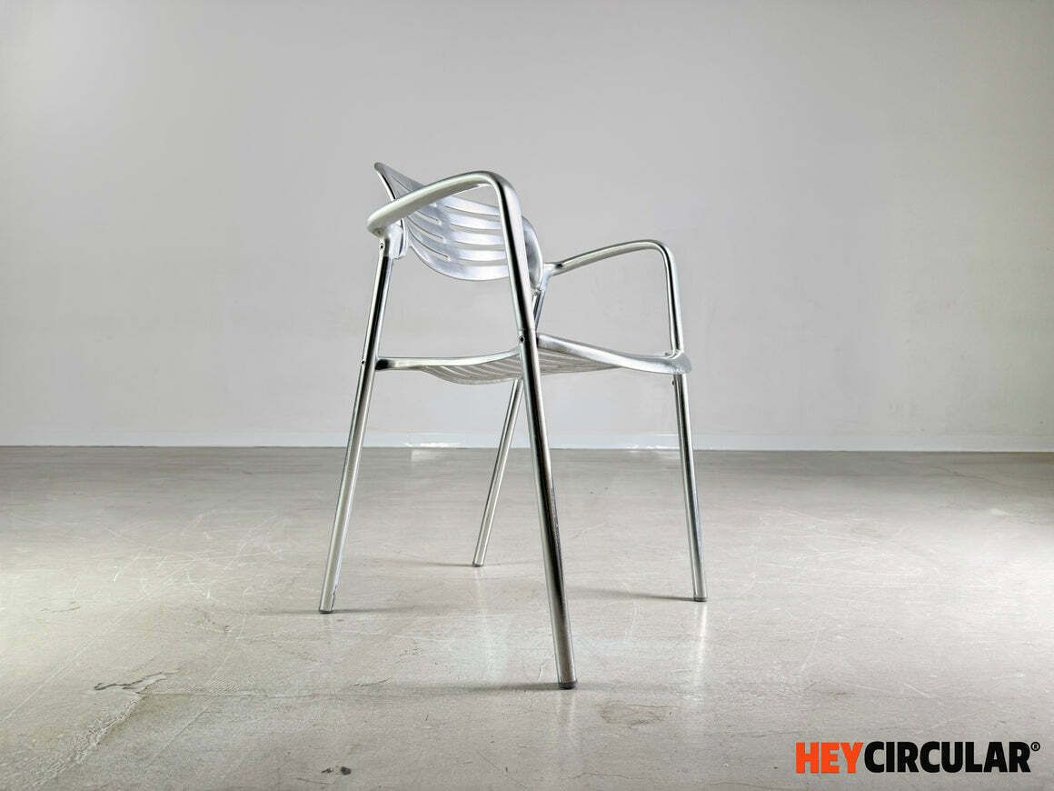 Set Of 4 Toledo Chairs Amat 3 Jorge Pensi Aluminum Design Garden Chair photo vinterior